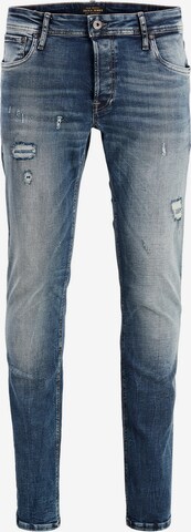 Coupe slim Jean 'Glenn' JACK & JONES en bleu : devant