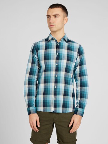 s.Oliver Regular fit Button Up Shirt in Blue: front