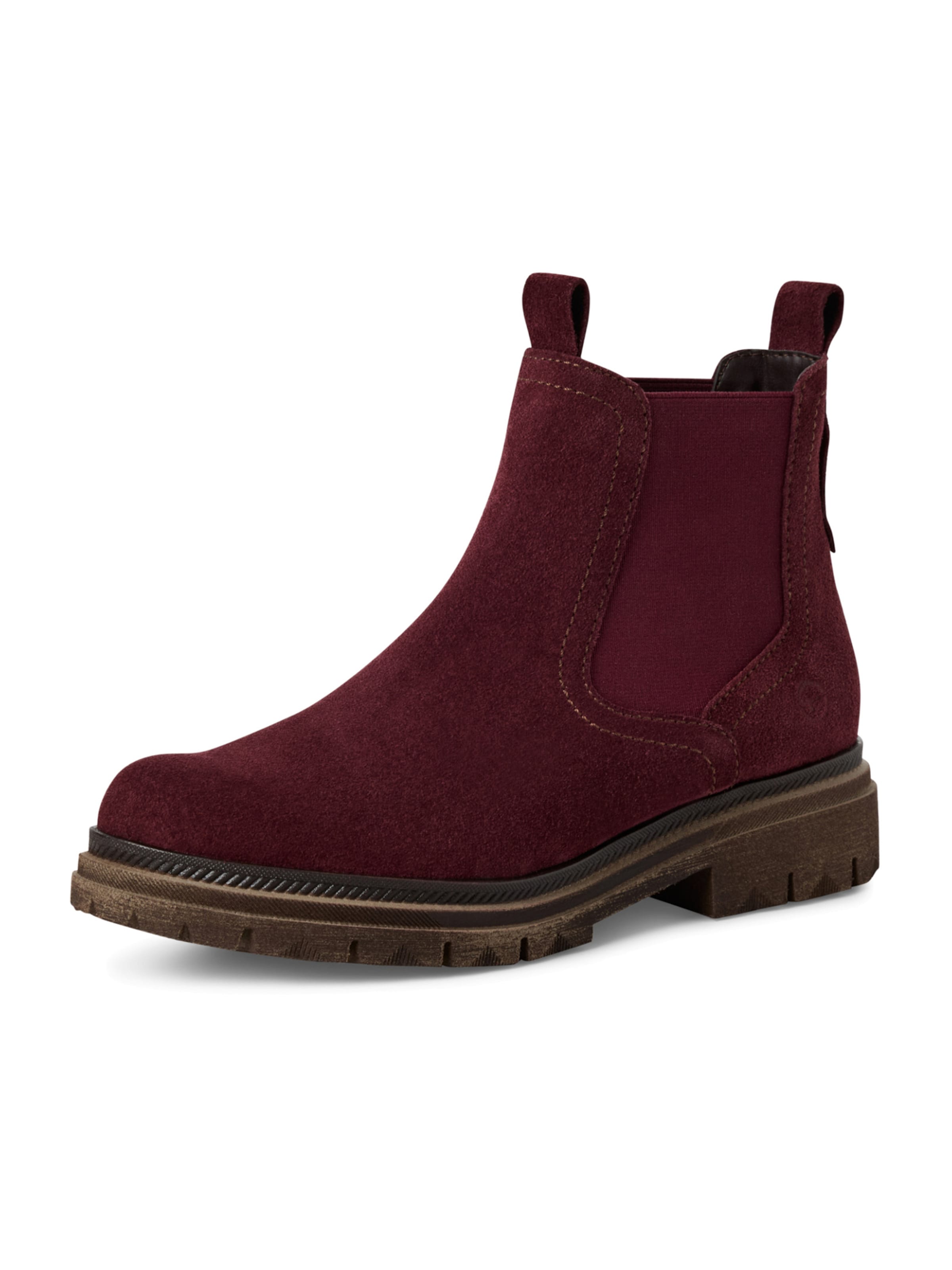 Tamaris - Botas Chelsea en rojo: frente
