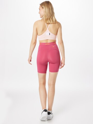 NIKE Skinny Sportsbukser i pink