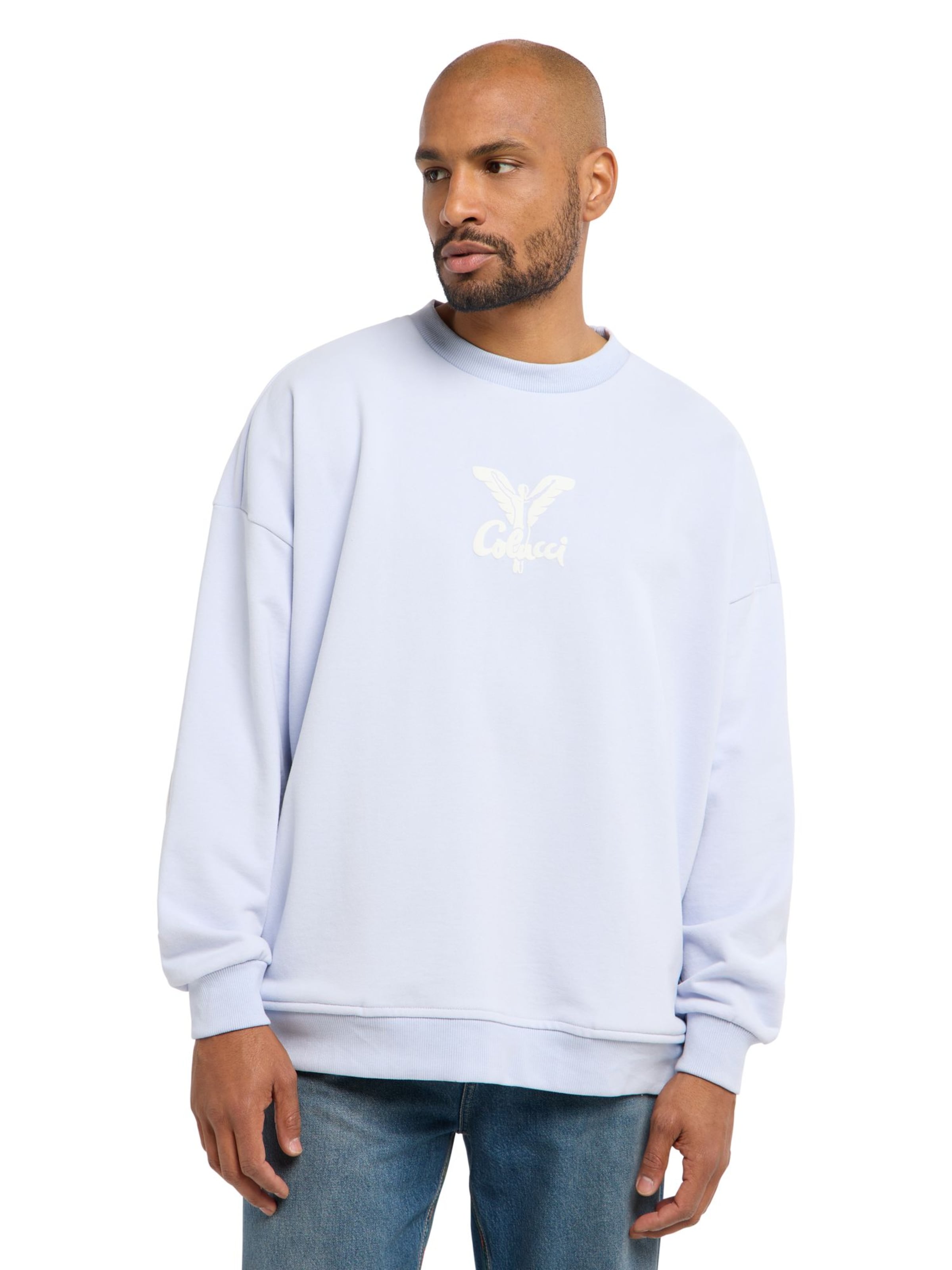 Sweat-shirt 'Di Quirico' Carlo Colucci en bleu : devant