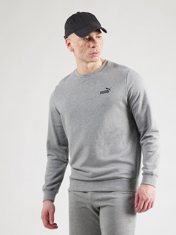 PUMA - Camiseta deportiva 'Essentials No. 1' en gris: frente