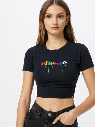 ELLESSE Shirt 'Romancia' in Zwart: voorkant