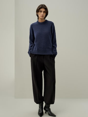 Lilysilk Pullover 'Wolle und Kaschmir Oversize Pullover mit Rundhalsausschnitt'‌‌‌‌‌ in Blau