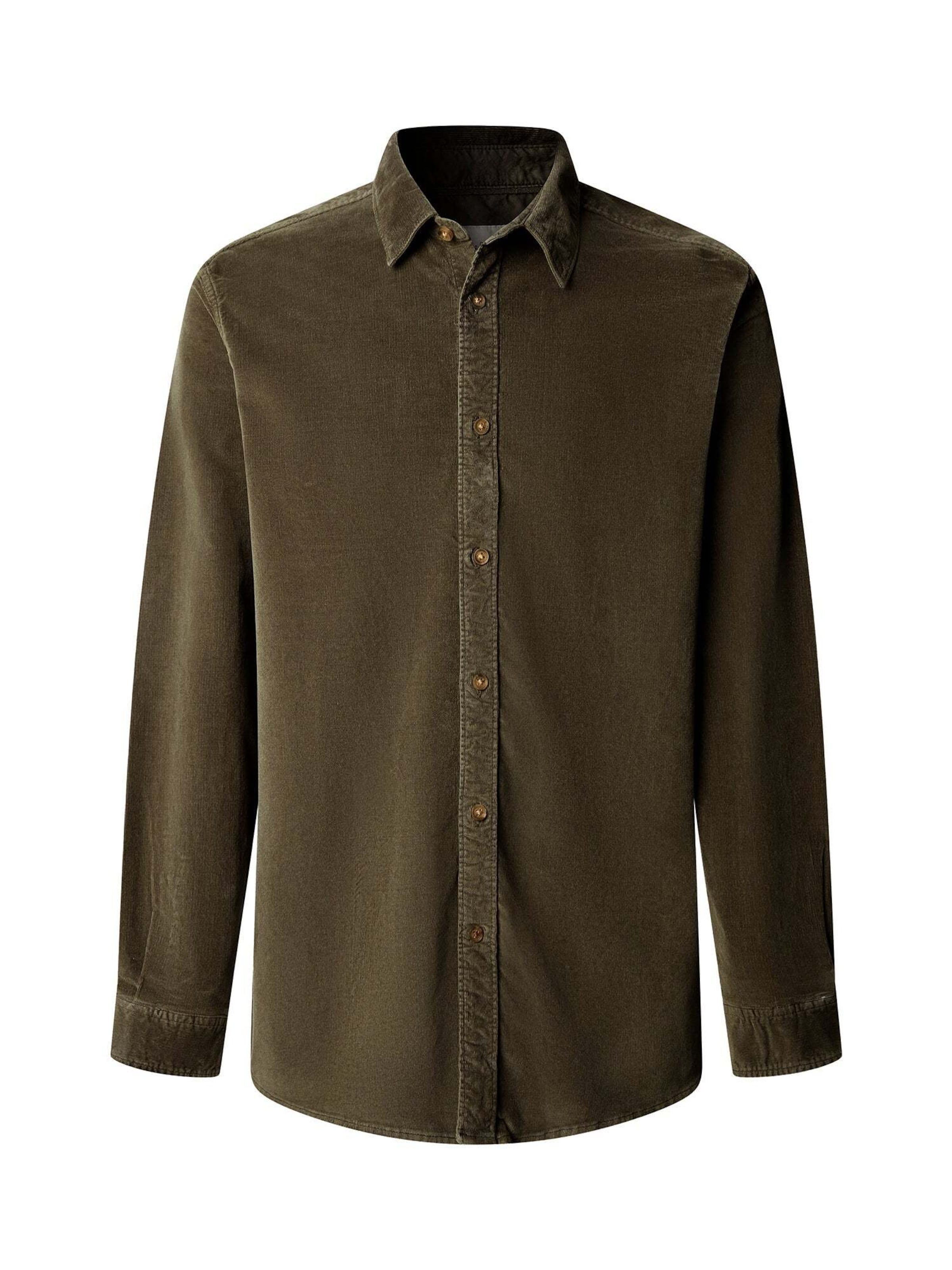 Coupe regular Chemise 'River' Pepe Jeans en vert : devant