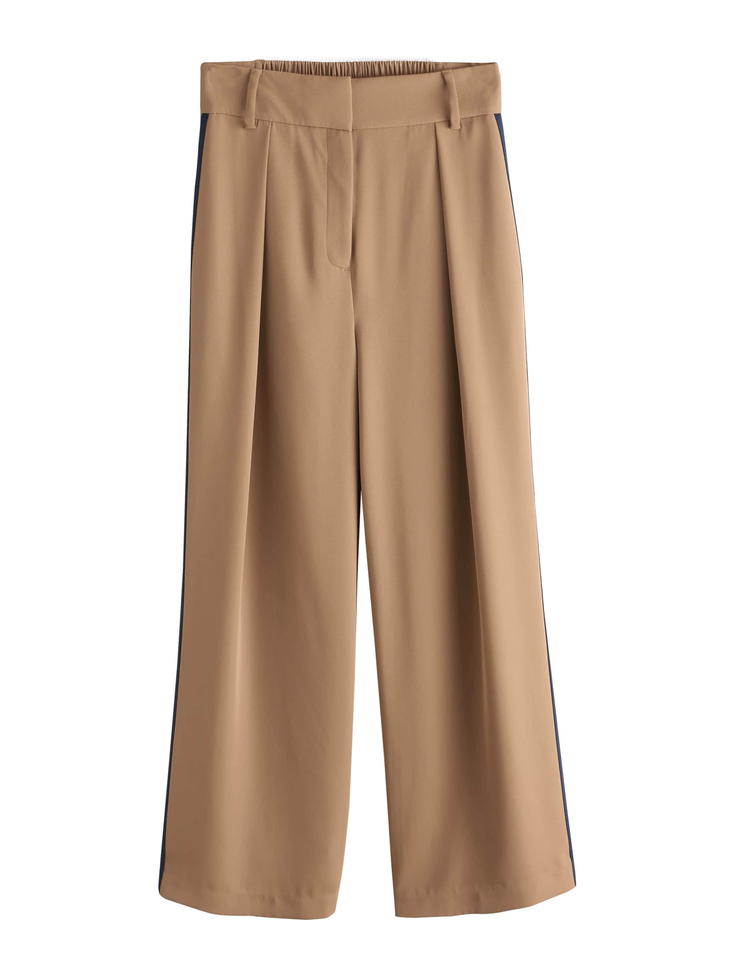 Next Pleat-front trousers in 32/Short in Light brown / Black, Item view