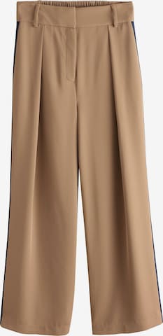Wide Leg Pantalon à pince Next en marron : devant