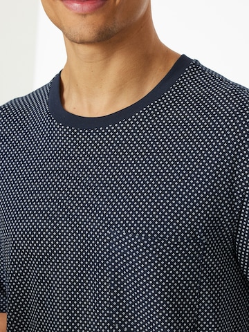 SCHIESSER Pyjama ' Schlafanzug kurz - Comfort Essentials ' in Blau