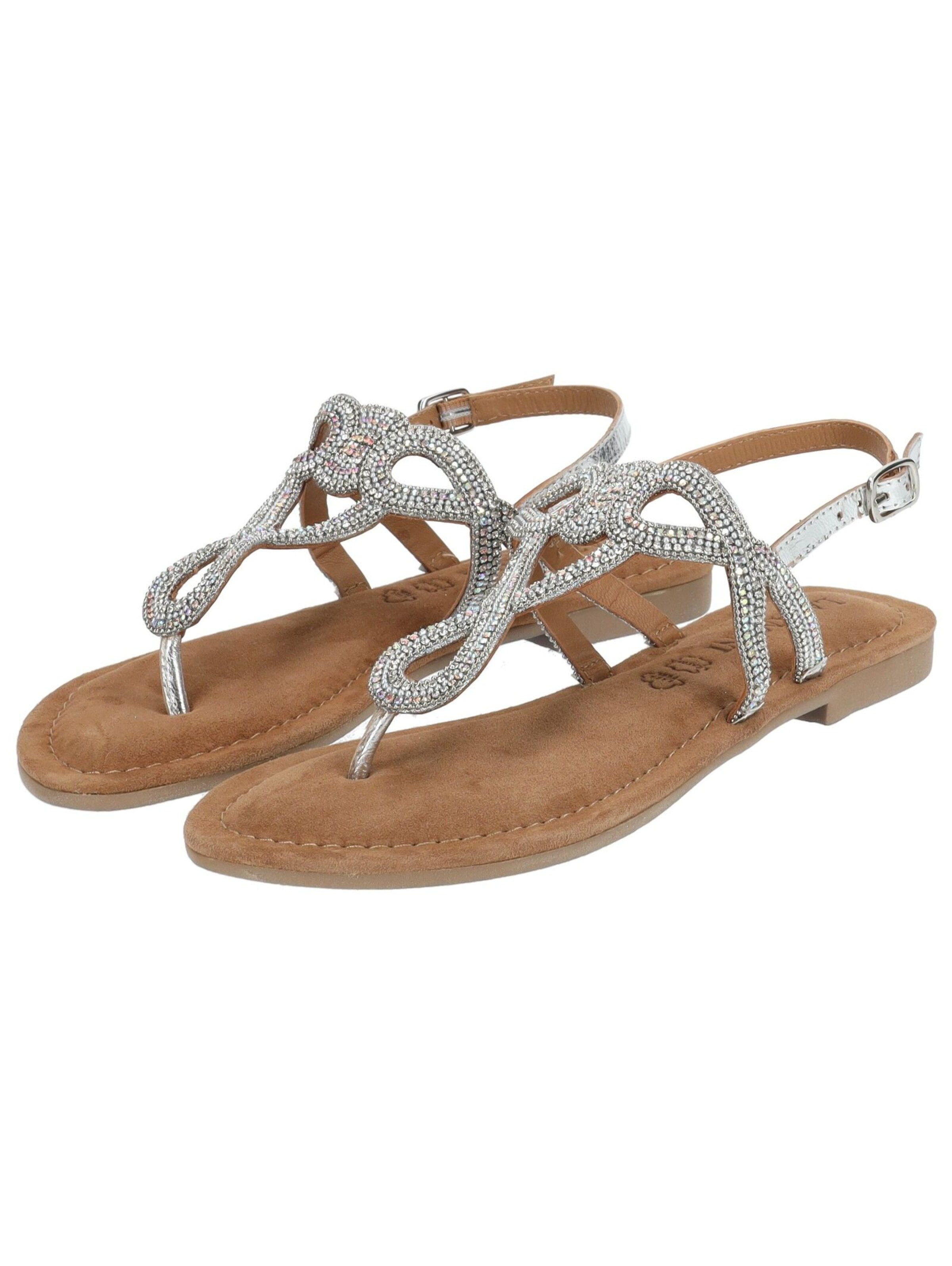 LAZAMANI Sandale in Silber