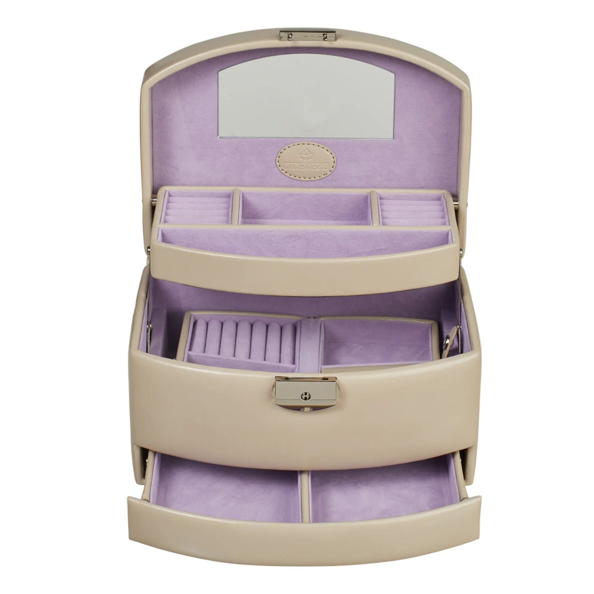 Boîte à bijoux 'Merino' WINDROSE en beige