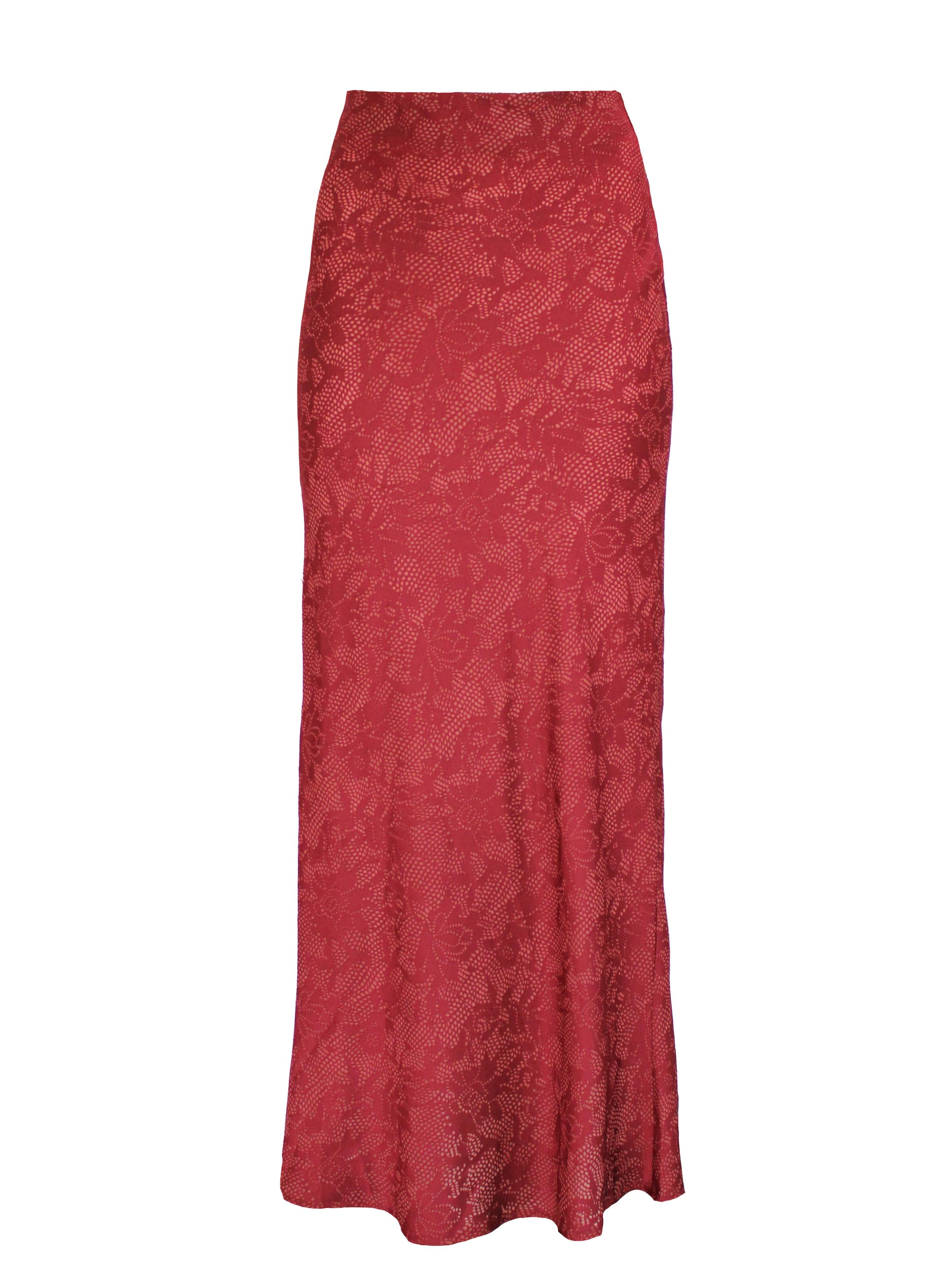 Honnête Atelier Rok 'Lela' in Rood: voorkant