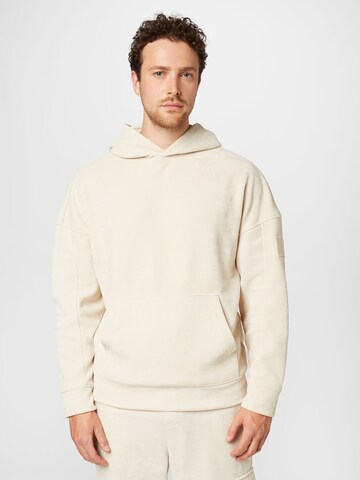 Calvin Klein Jeans Sweatshirt in Beige: voorkant