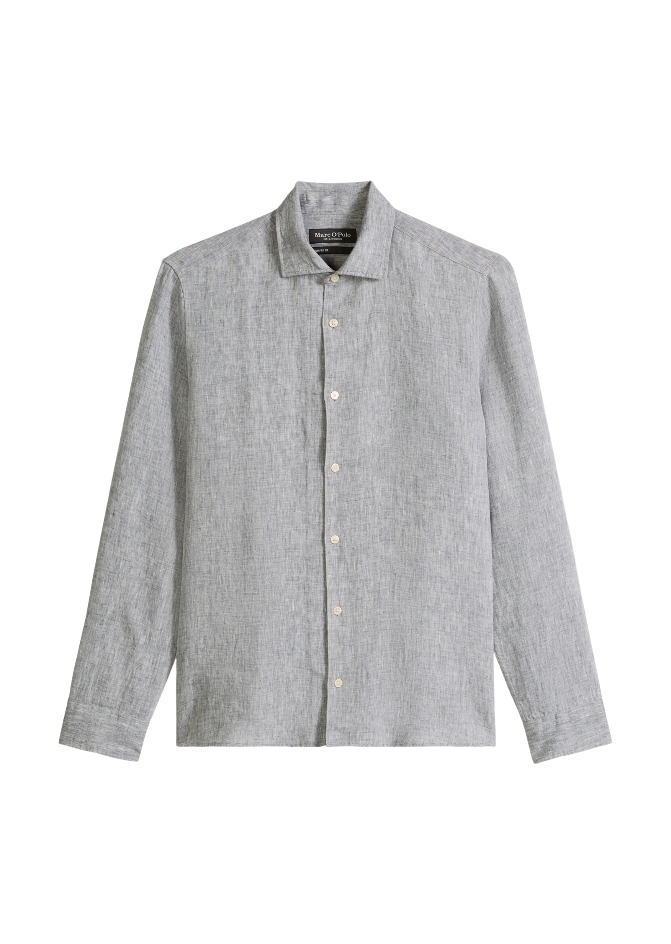 Marc O'Polo Button Up Shirt in Blue: front