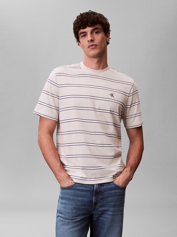 Calvin Klein Jeans Shirt in Beige: front