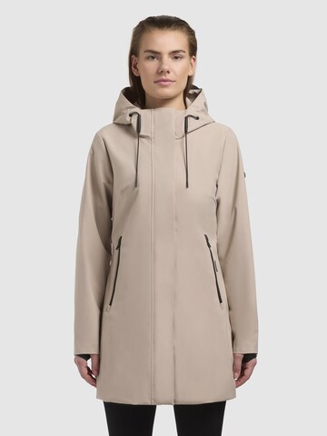 khujo Raincoat ' Izaf3 ' in Beige: front
