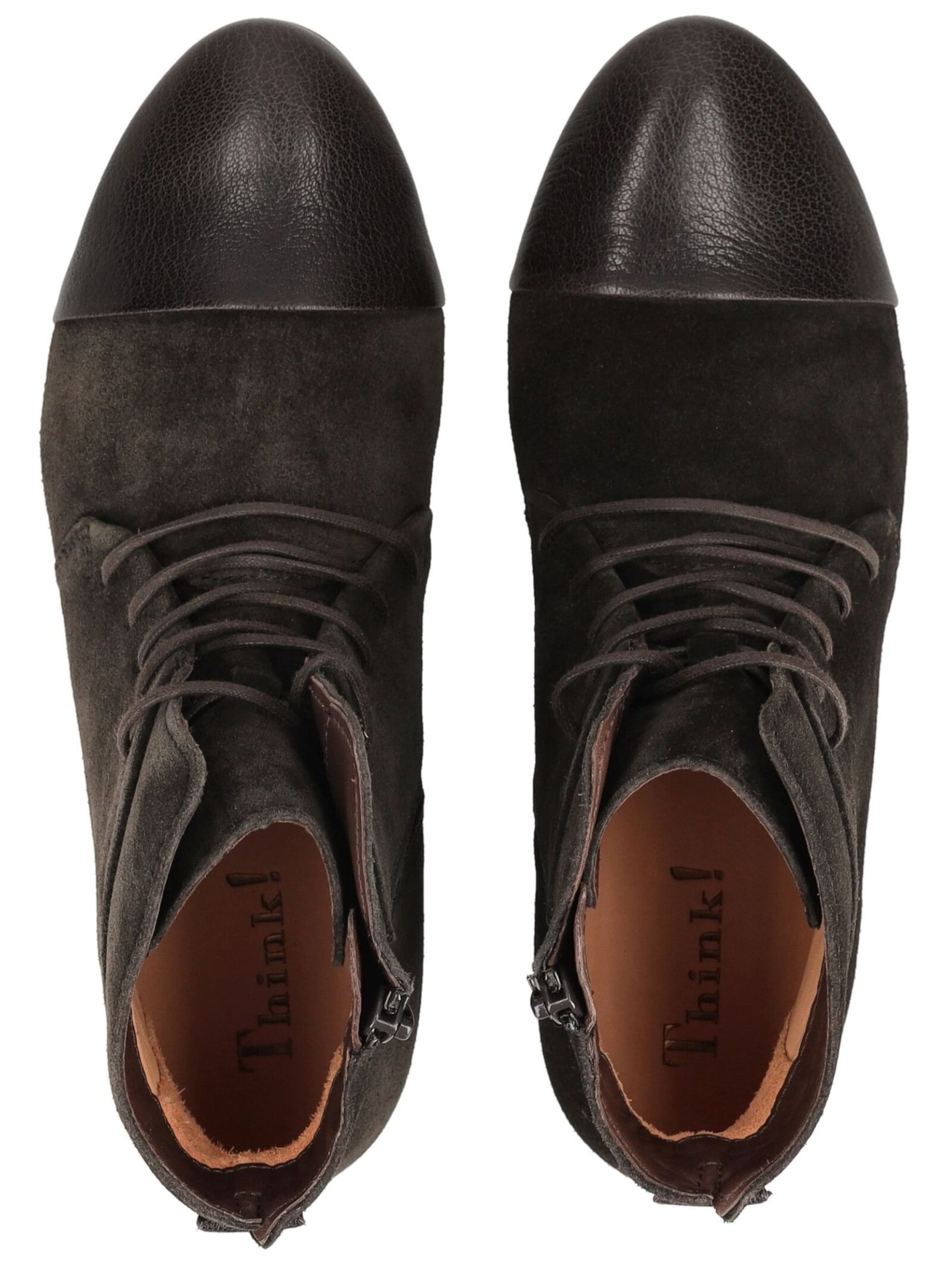 Bottines à lacets THINK! en marron