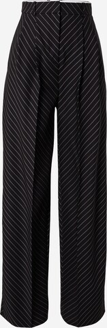 Regular Pantalon à pince 'Takua' BOSS en noir : devant