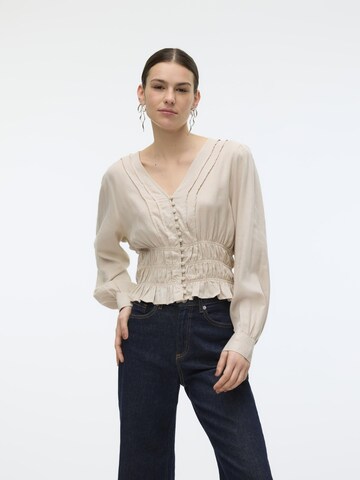 VERO MODA Bluse 'THEODORA' i beige: forside
