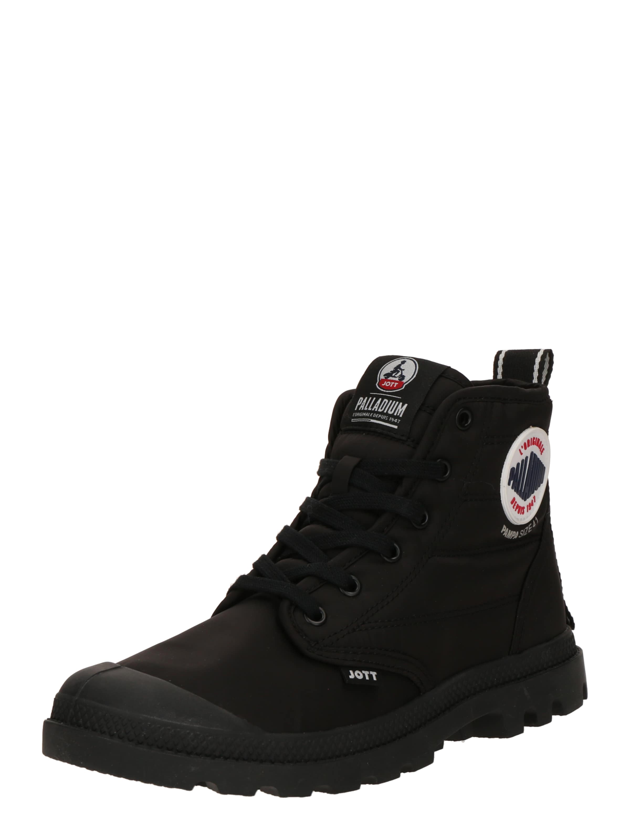 juoda Palladium Auliniai batai su raišteliais 'PAMPA': priekis