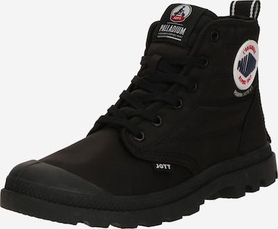 piros / fekete / piszkosfehér Palladium Fűzős csizma 'PAMPA', Termék nézet