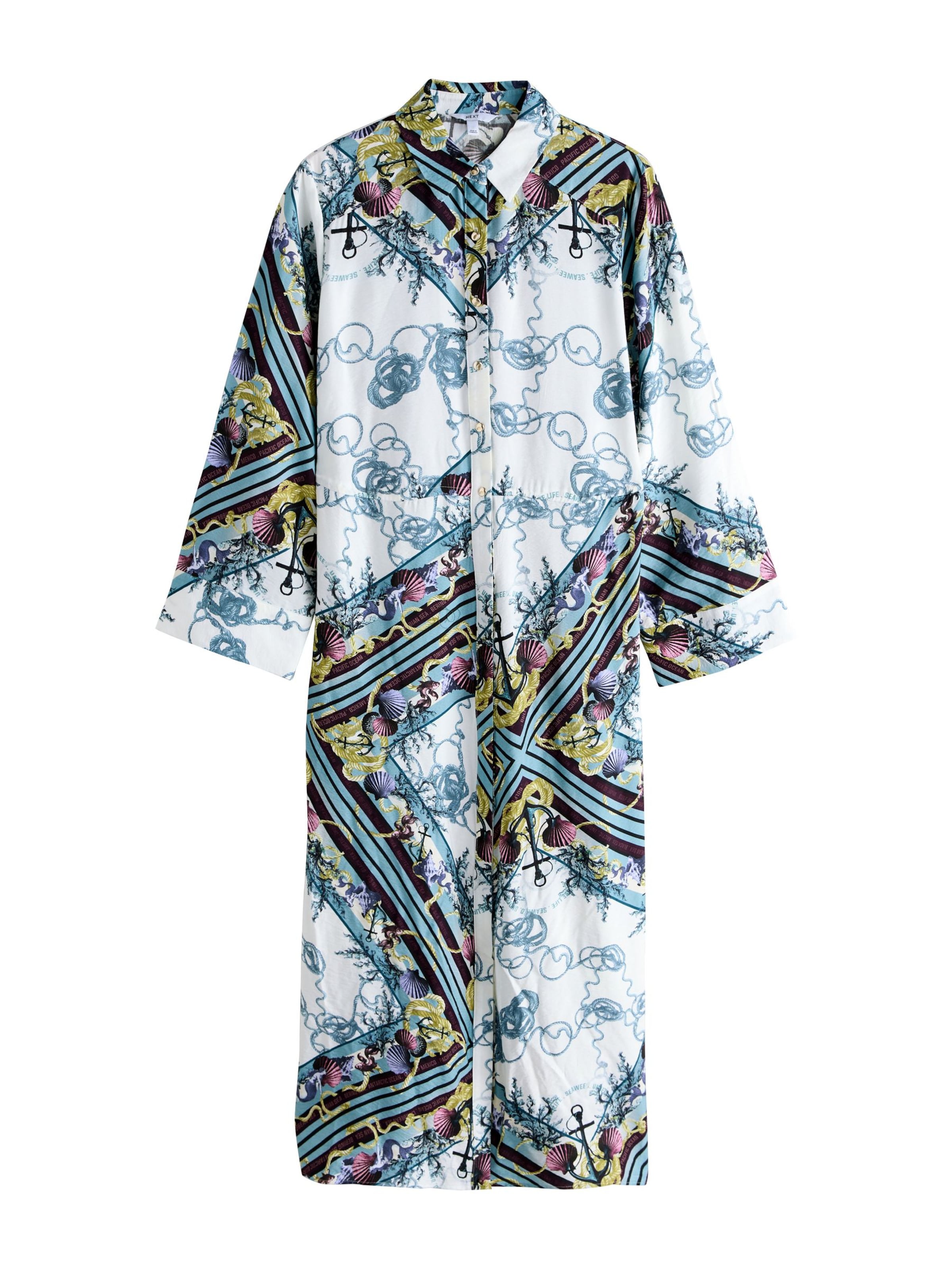 Next Shirt dress in Light blue / Purple / Black / White, Item view