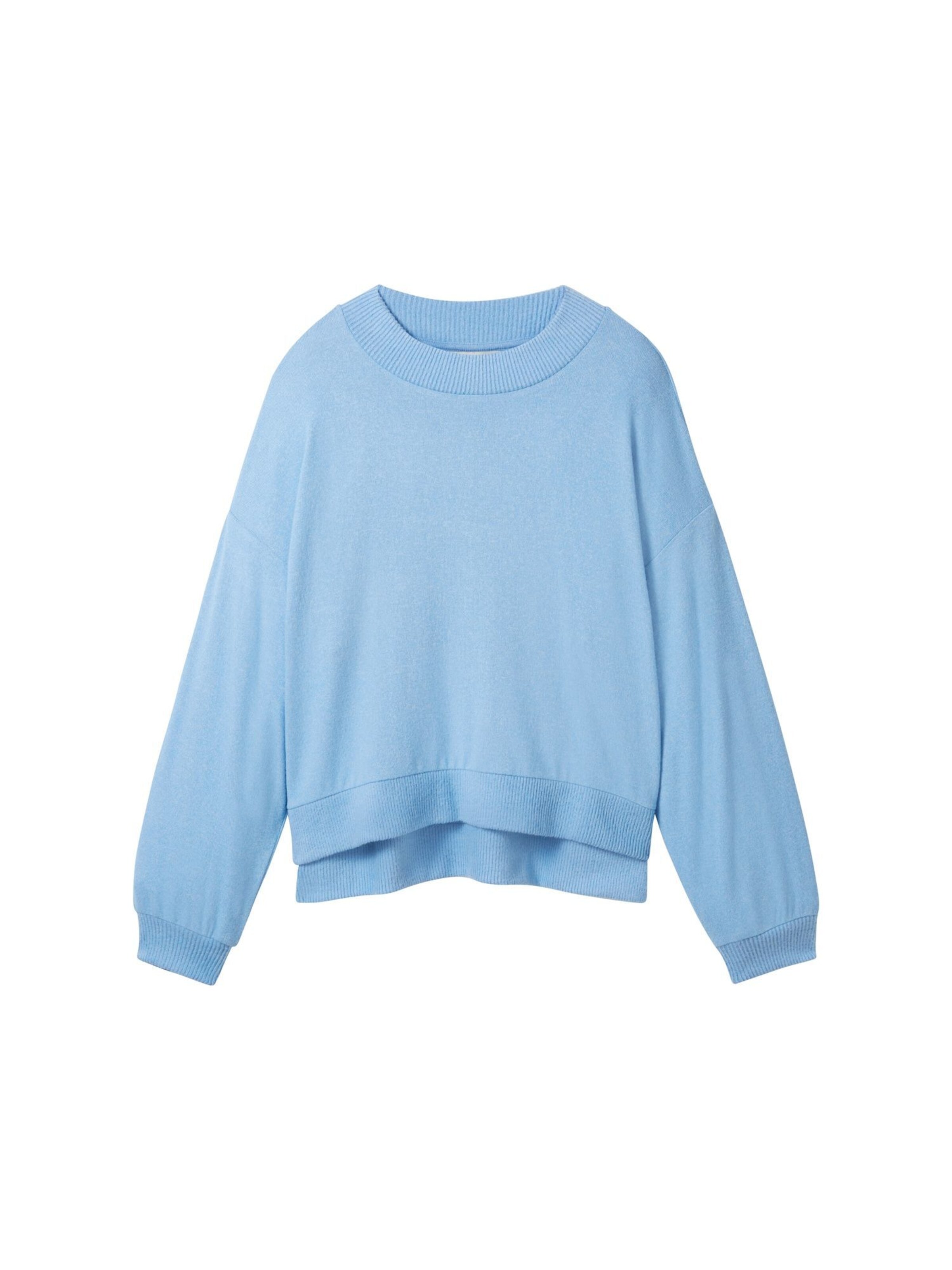TOM TAILOR Sweatshirt in Blauw: voorkant