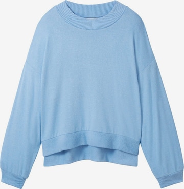 TOM TAILOR Sweatshirt in Blauw: voorkant