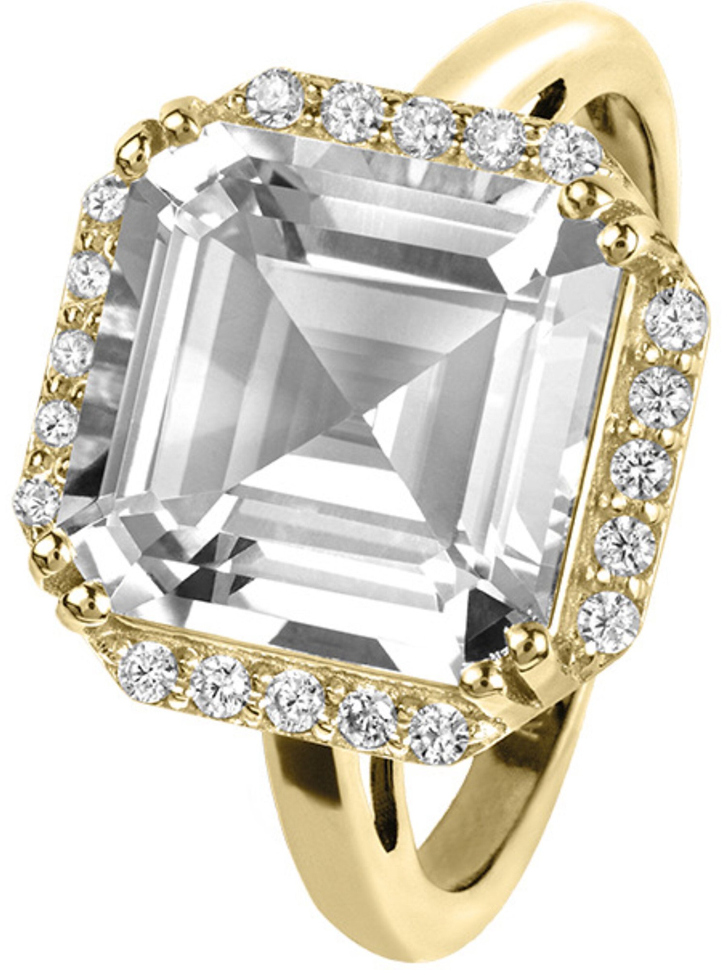Jacques Lemans Ring in Gold: Vorderseite