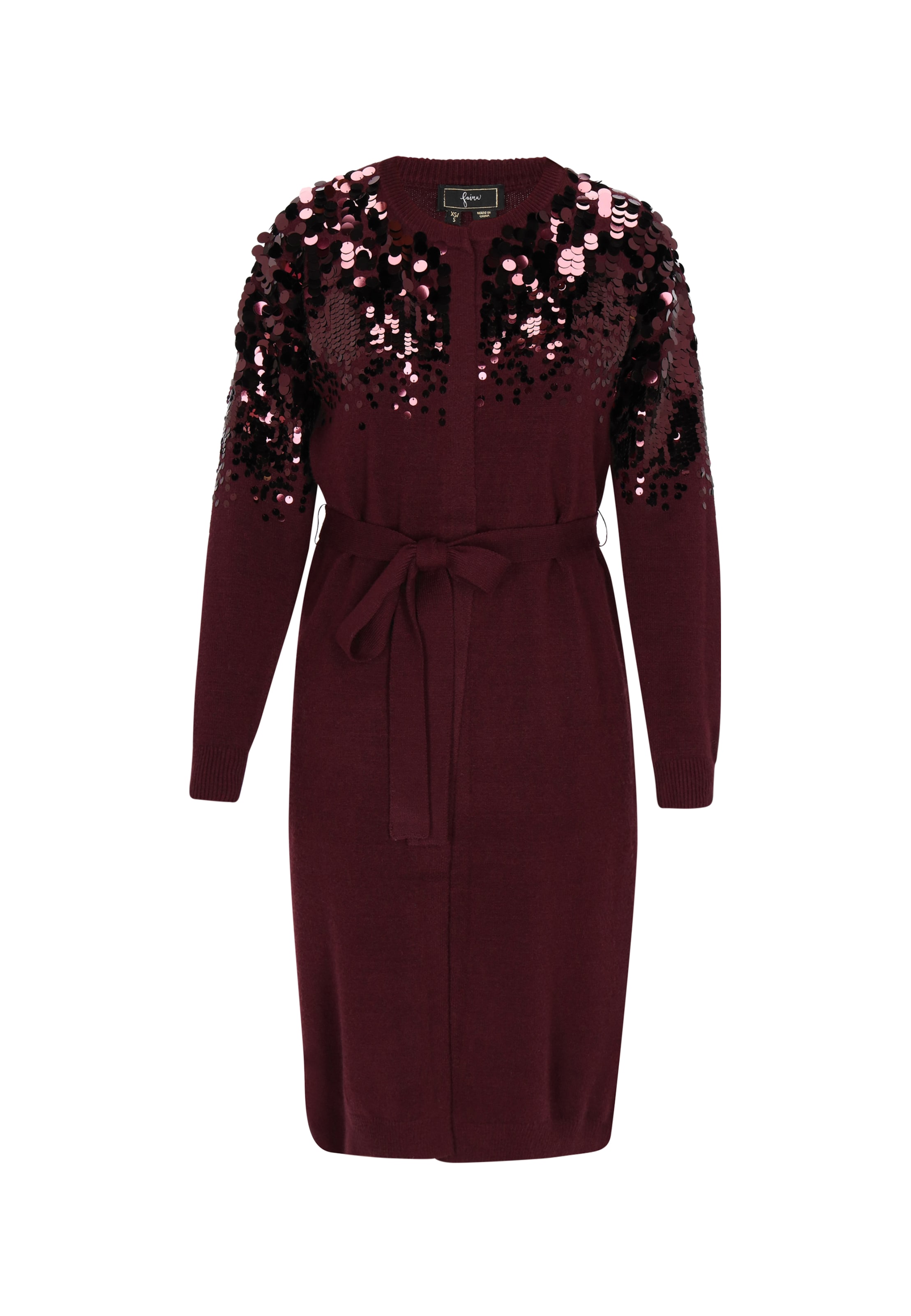 faina - Casaco de malha em vermelho: frente