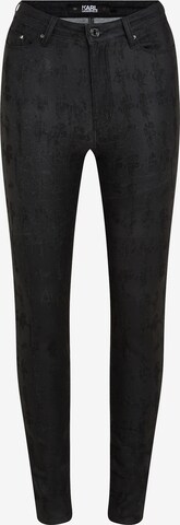 Karl Lagerfeld Skinny Jeans in Zwart: voorkant