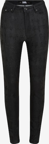 Karl Lagerfeld Skinny Jeans in Zwart: voorkant