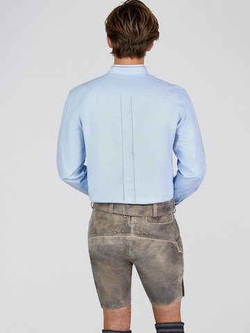 SPIETH & WENSKY Slim fit Klederdracht overhemd 'Hilko' in Blauw