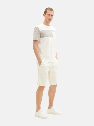 TOM TAILOR Regular Shorts in Weiß