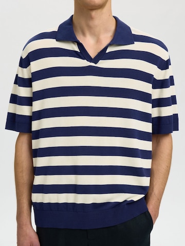 SELECTED - Camiseta en azul