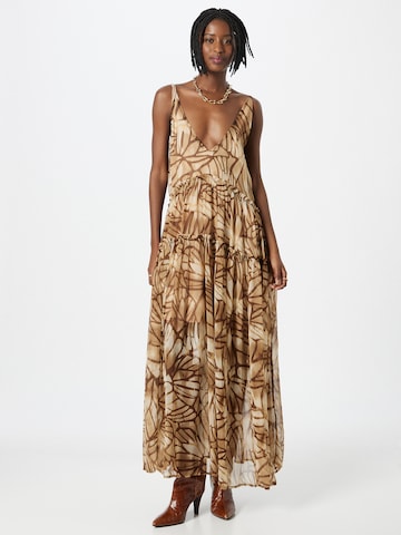 Free People - Vestido 'JULIANNA' em bege: frente