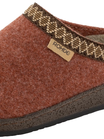 ROHDE Clogs 'Novara-D' in Rood