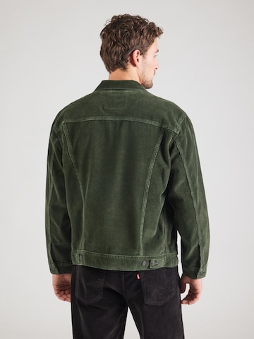 LEVI'S ® Демисезонная куртка 'Corduroy Relaxed Trucker Jacket' в Зеленый