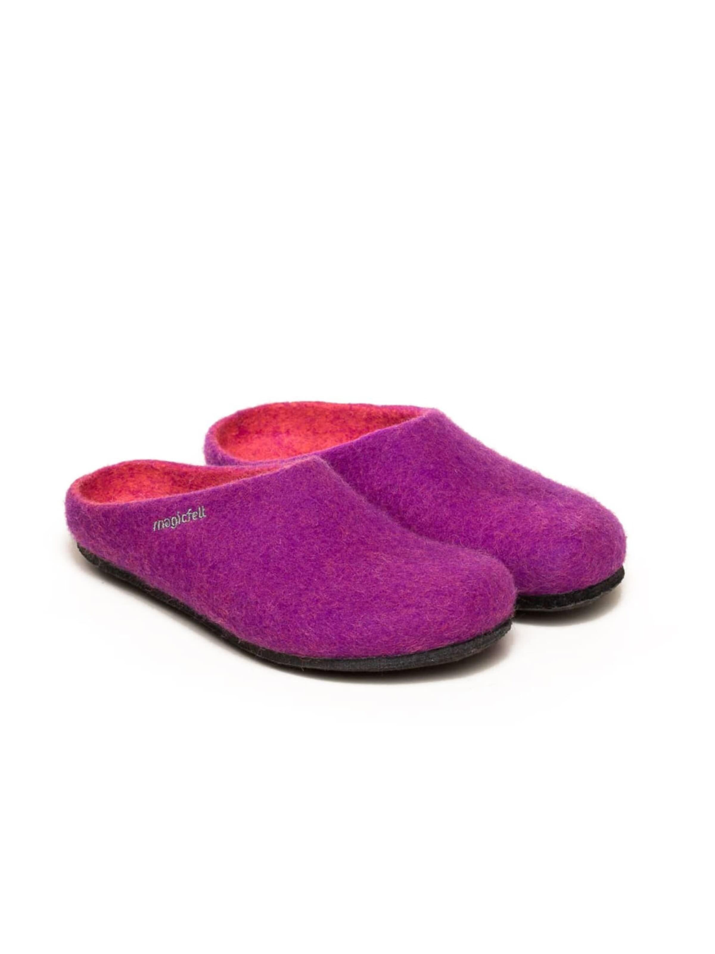 MagicFelt Slippers 'Filzpantoffel Magicfelt 709' in Purple