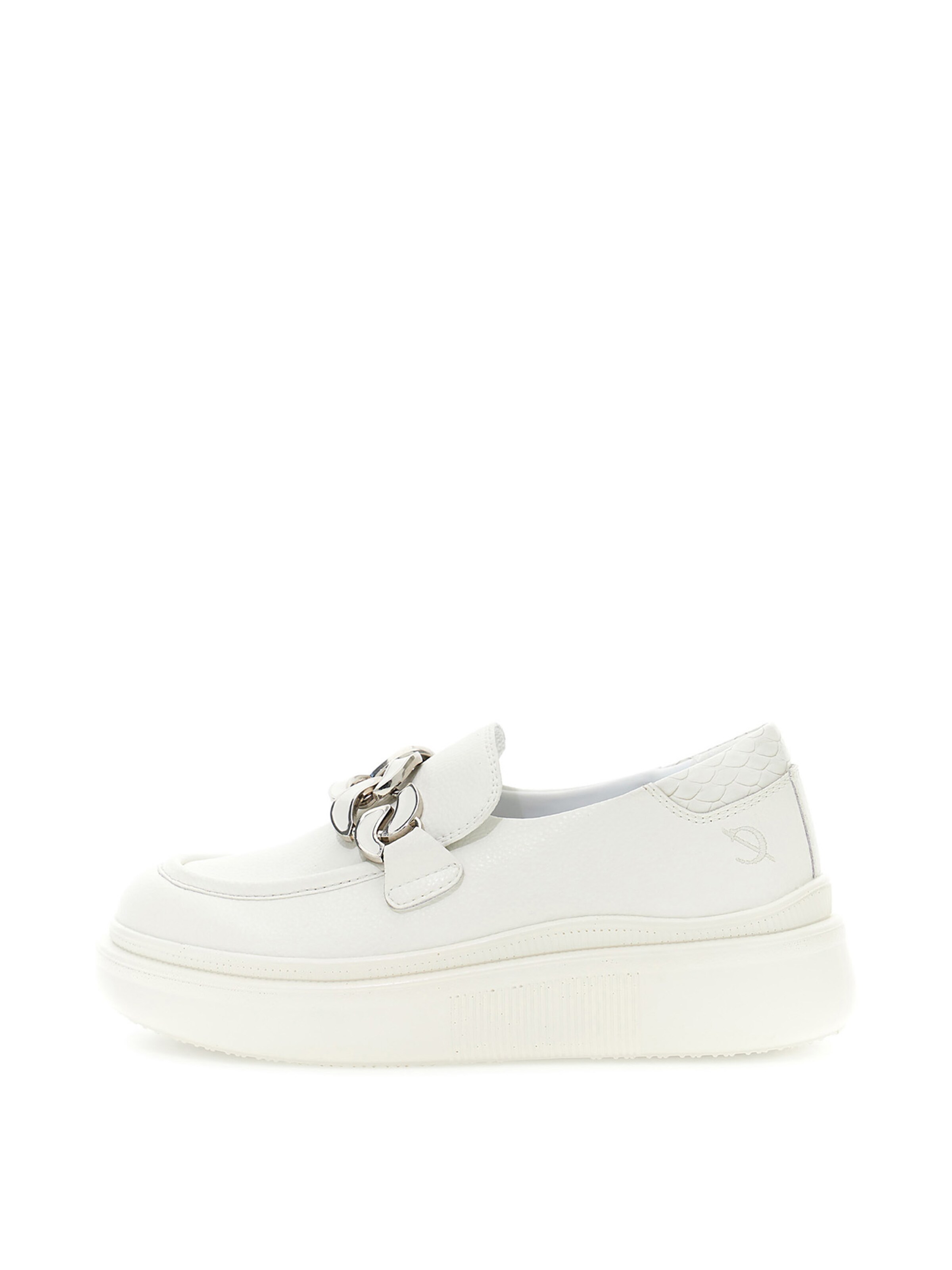 CAFè NOIR Mokassin in Weiß: Vorderseite