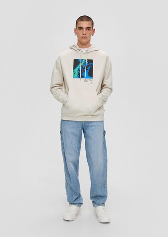 QS Sweatshirt in Weiß