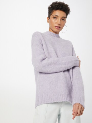 Pull-over 'Stinne' Soft Rebels en violet : devant