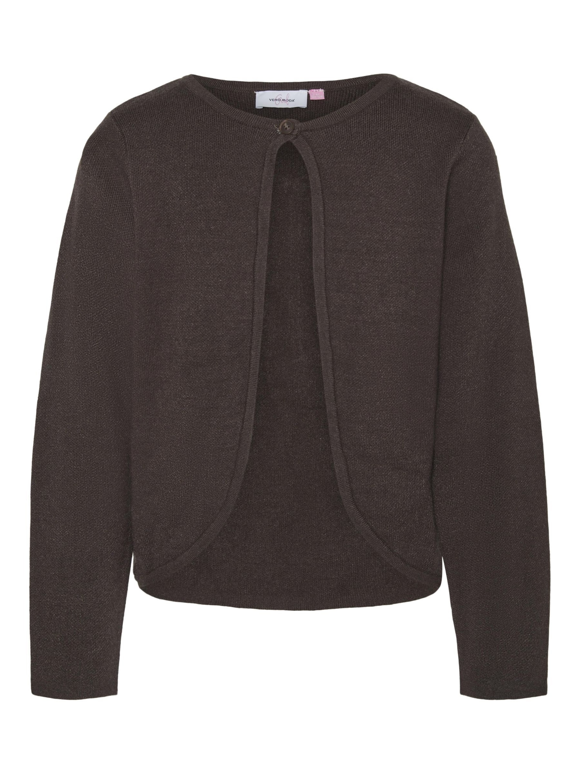 Vero Moda Girl Cardigan 'KENYA' i brun: forside