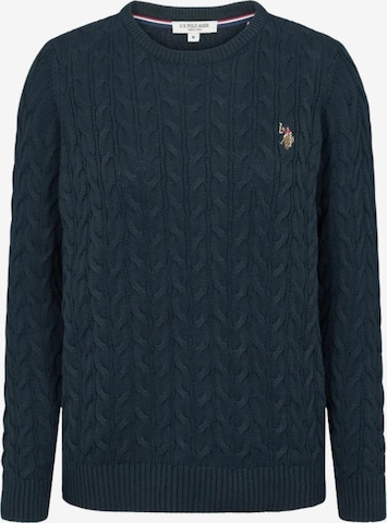 U.S. POLO ASSN. Svetr 'Madeline' – modrá: přední strana