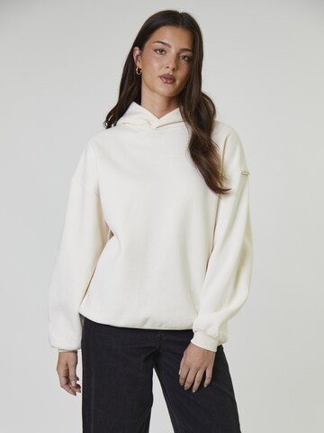 Sweat-shirt 'Bubble And Tea' South Beach en beige : devant