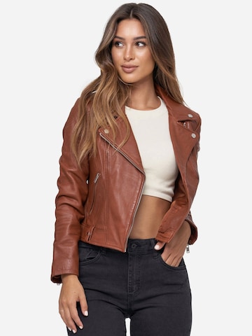 Tazzio Between-Season Jacket 'F507' in Brown