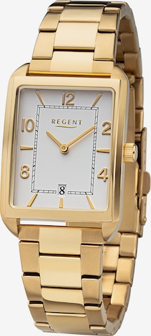 REGENT Analog Watch in Gold: front