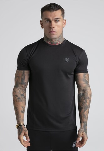 SikSilk T-Shirt in Schwarz: Vorderseite