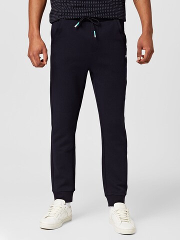 BOSS Green Tapered Pants 'Hadiko 1' in Blue: front