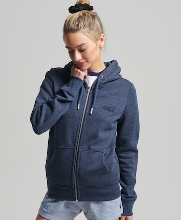 Superdry Mikina – modrá: přední strana