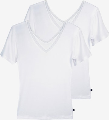 like it! Undershirt 'Jessy' in White: front